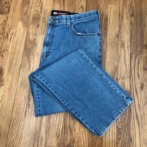 Lee Loose Straight Leg Jeans - Size 40x32 - Custom fit waistband